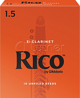 Трости для кларнета RBA1015 Rico Eb, размер 1.5, 10шт. 