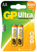 Элемент питания АА GP15AU-CR2 Ultra Alkaline, алкалиновый, 2шт