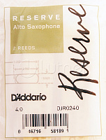 Трости для саксофона DJR0240 Reserve альт, размер 4.0, 2шт, 