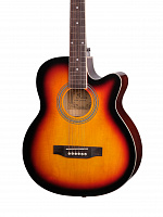 Акустическая гитара FFG-1039SB, санберст, с вырезом